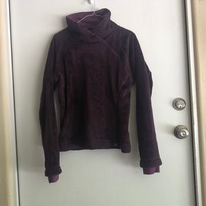 Purple fleece coat